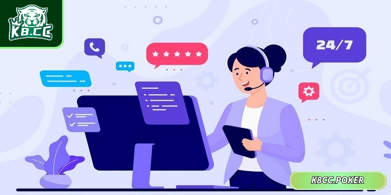 Chơi Có Trách Nhiệm K8CC – Định Hướng Cá Cược Lành Mạnh 3 Khi gặp vấn đề hãy tìm tới đội ngũ hỗ trợ tinh nhuệ