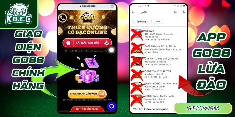Go88 Link Giả – Cảnh Báo Người Chơi Về Lừa Đảo Trực Tuyến 2 Nhiều trang web dẫn tới ứng dụng giả mạo